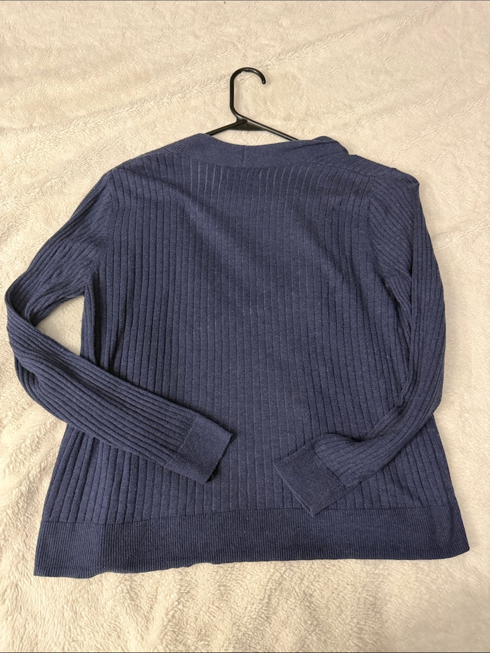 Old Navy Navy Ribbed Open Cardigan - Picture 2 of 4